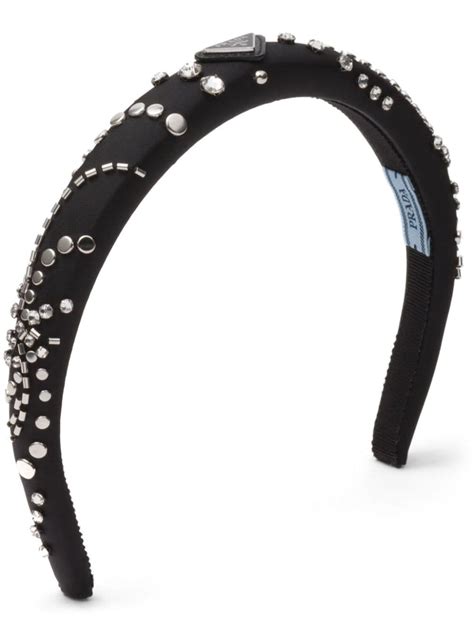 prada crystal headband|prada nylon headband.